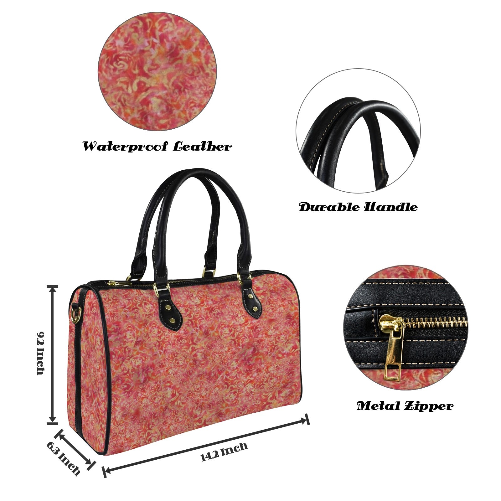 Red Roses Large Carry-All Travel Bag — Back Alley Exclusive