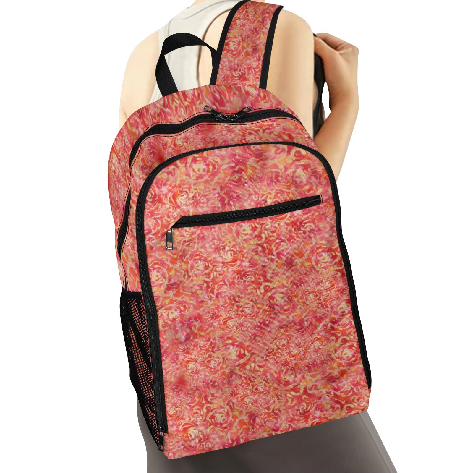 Red Roses Large Leisure Backpack — Back Alley Exclusive