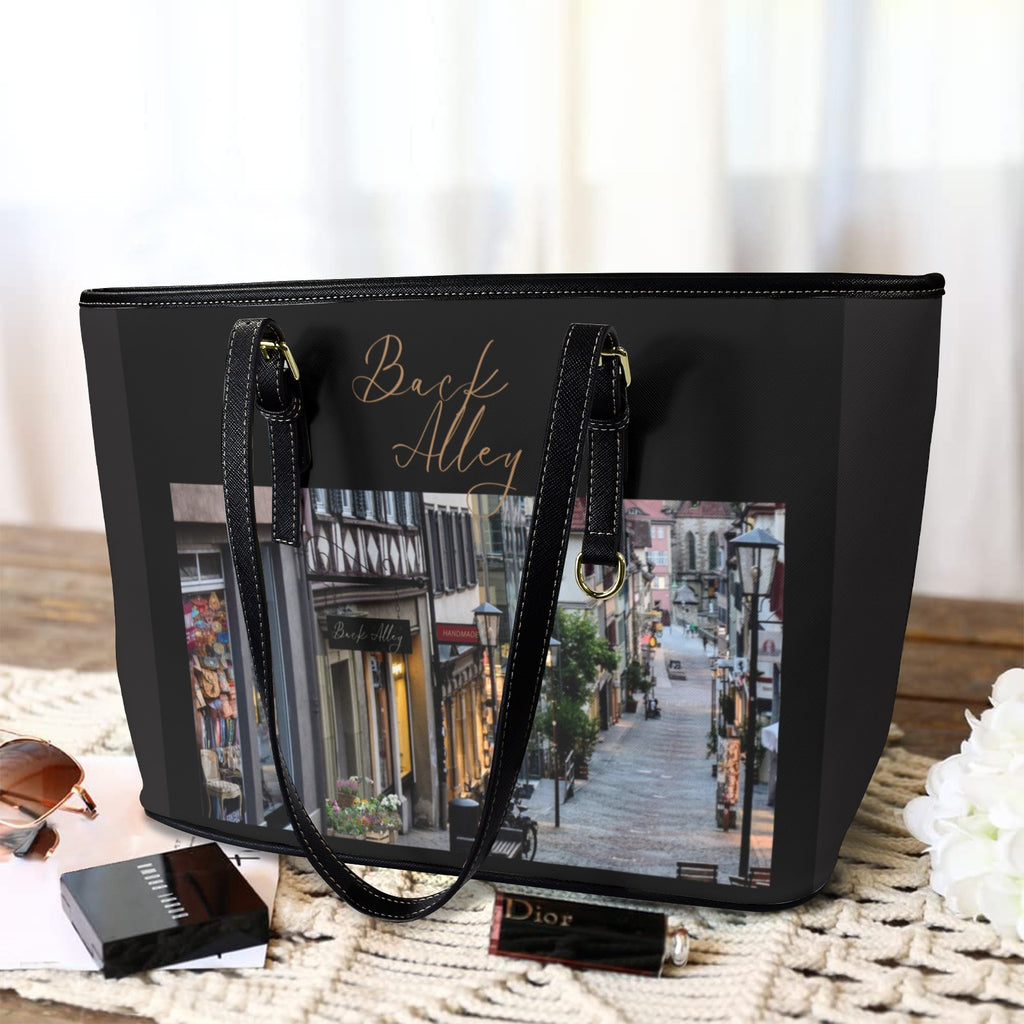 Back Alley Signature Large Tote Bag - Vegan Leather
