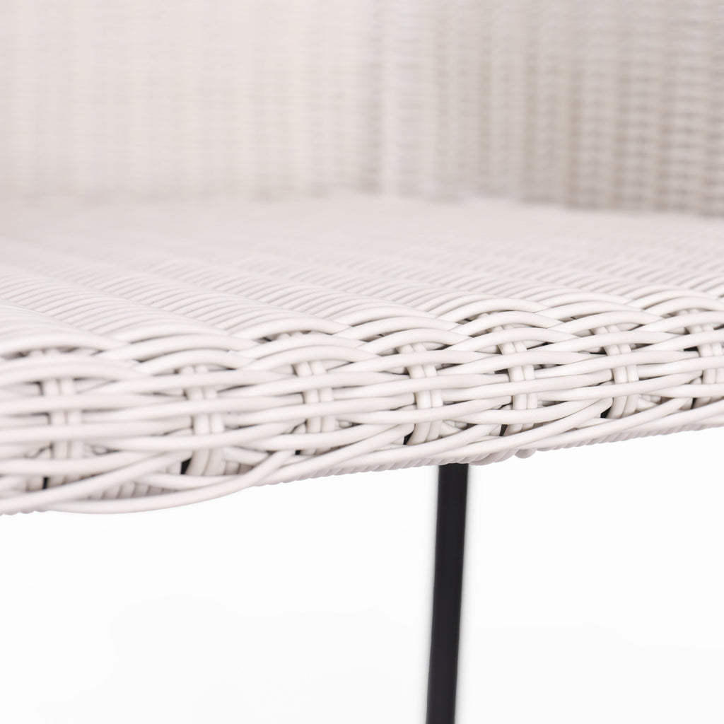 Ladd Outdoor Metal Wicker Barstool Set of 2
