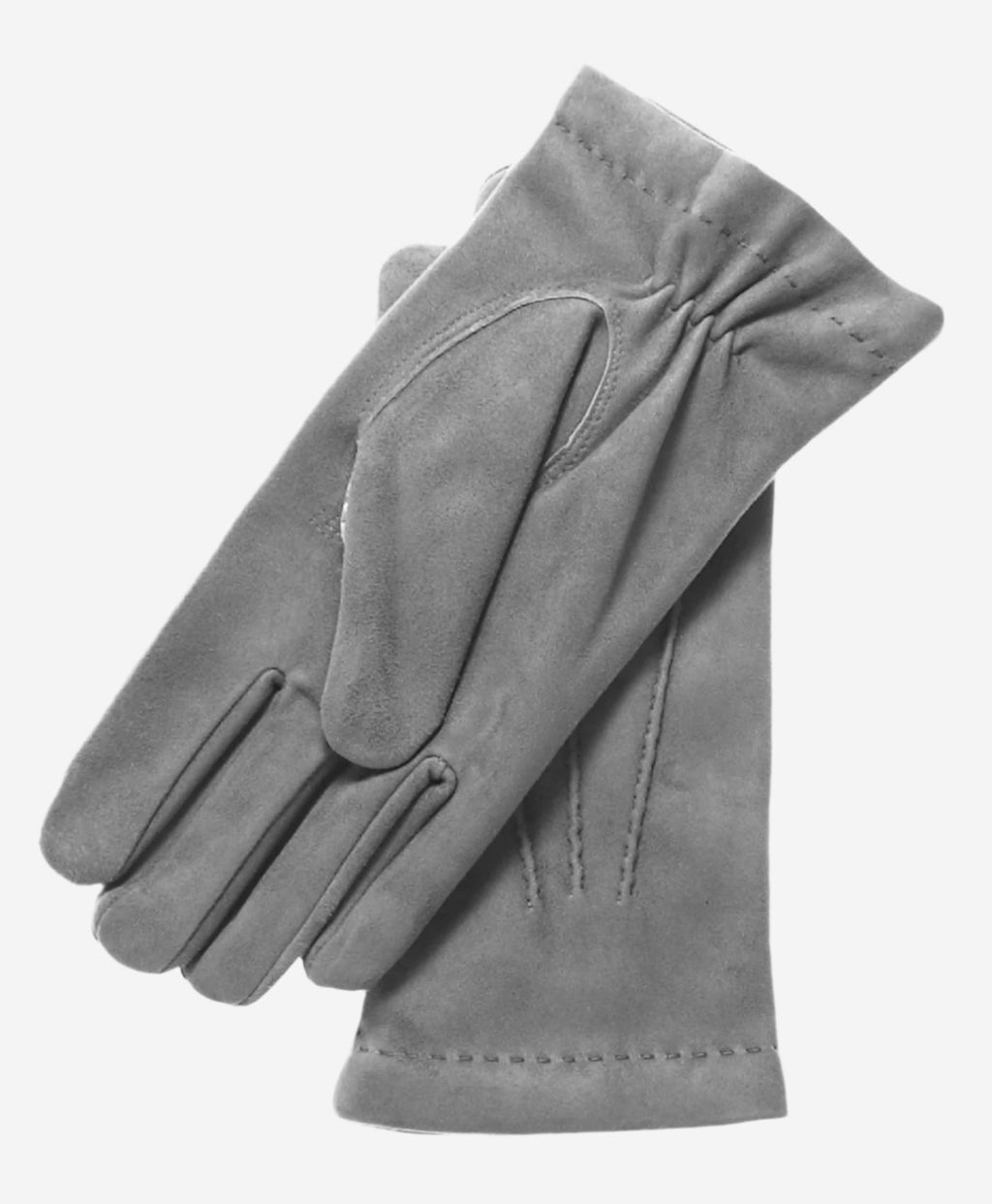 CC3117 (grey) - Men's Italian cashmere lined suede formal dress gloves
