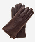 CC3301 (brown) - Men’s Italian cashmere lined touchscreen leather gloves