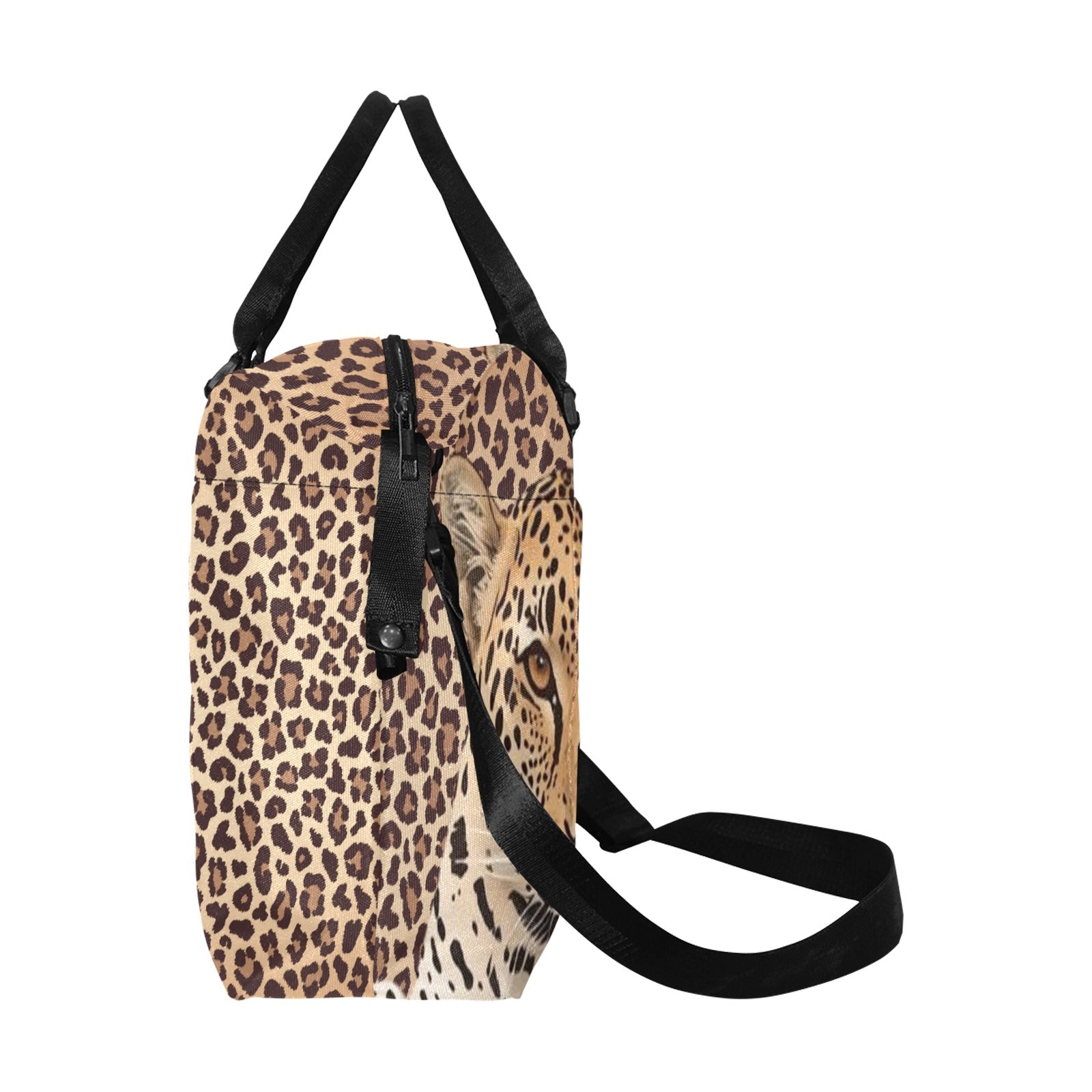 Leopard Lore - Small Travel Bag - with Trolley Sleeve - Back Alley Exclusive