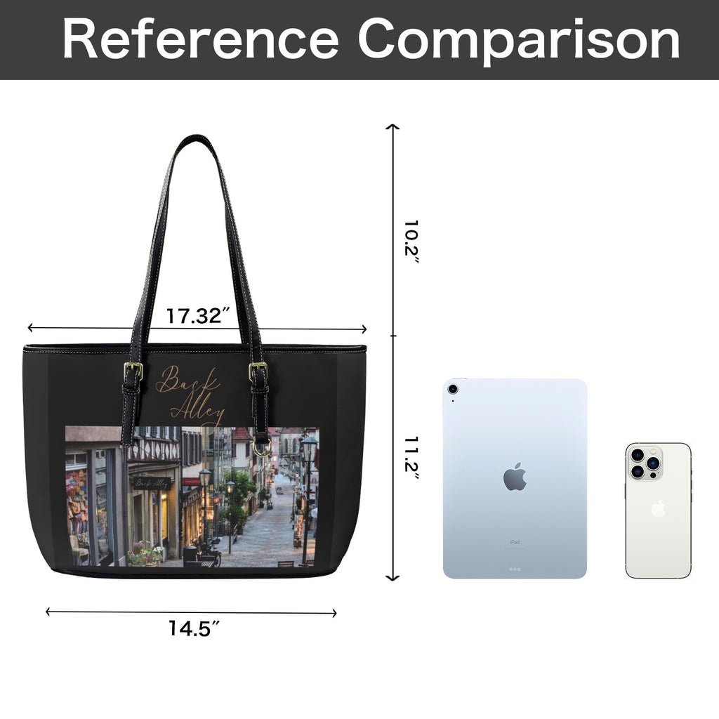 Back Alley Signature Large Tote Bag - Vegan Leather