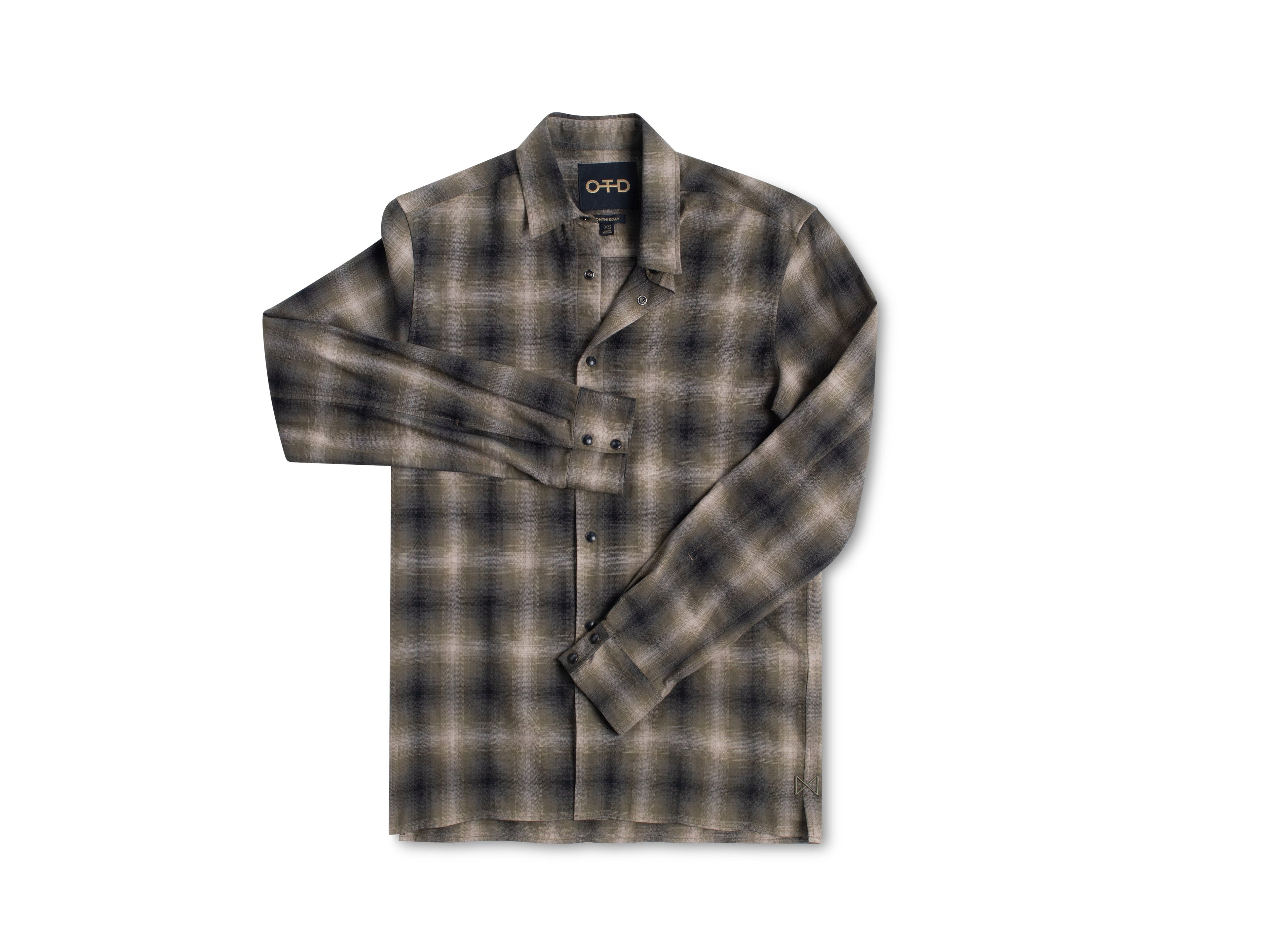Checked Snap Button Shirt