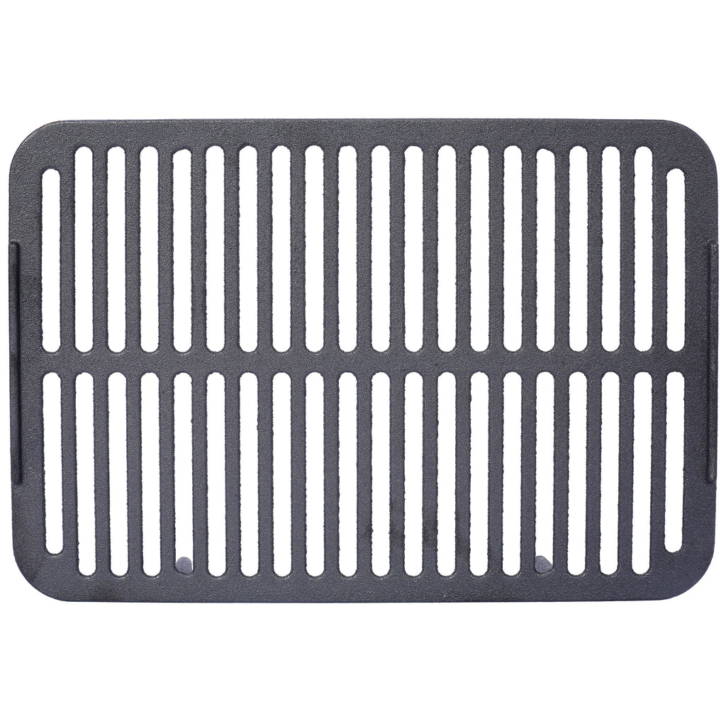 Oval Cast Iron Grill with Enamel Coating - Charcoal Tabletop Skillet