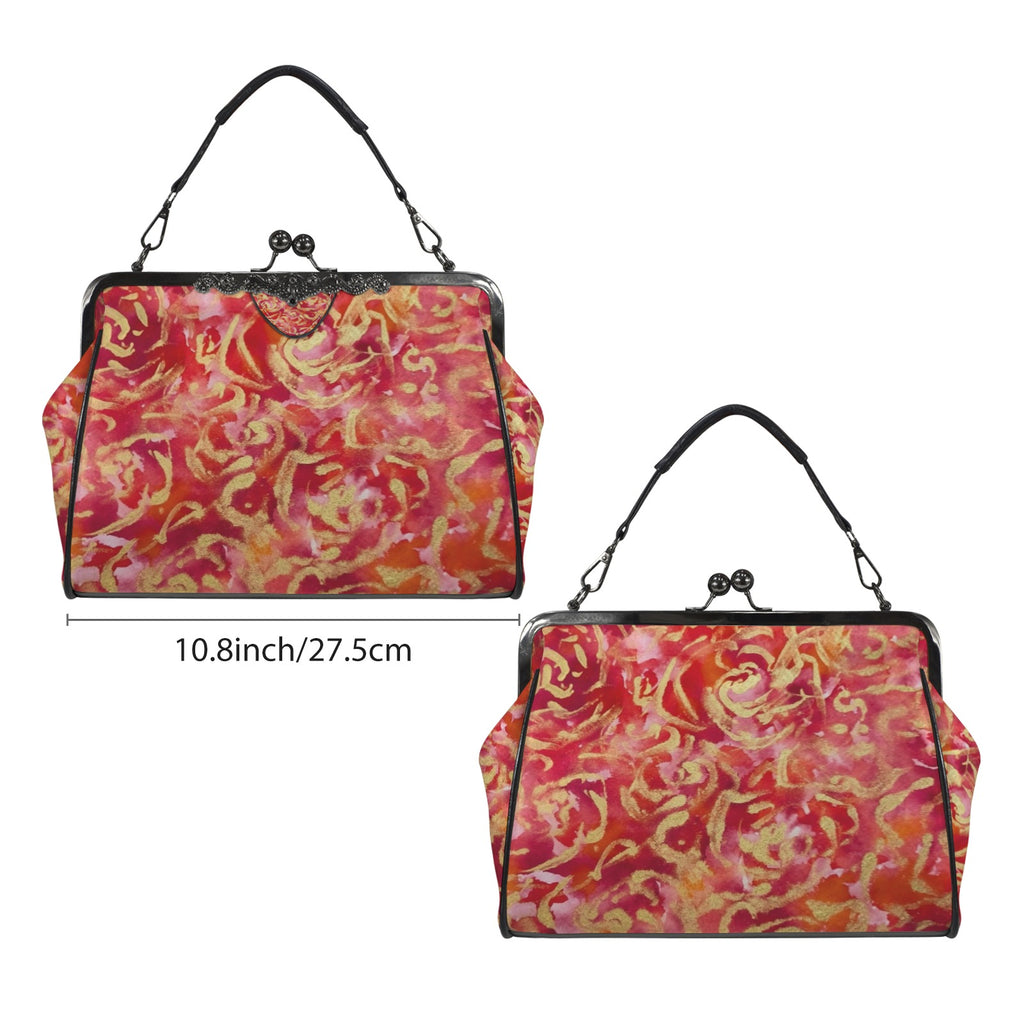 Red Roses Kisslock Crossbody Bag — Back Alley Exclusive