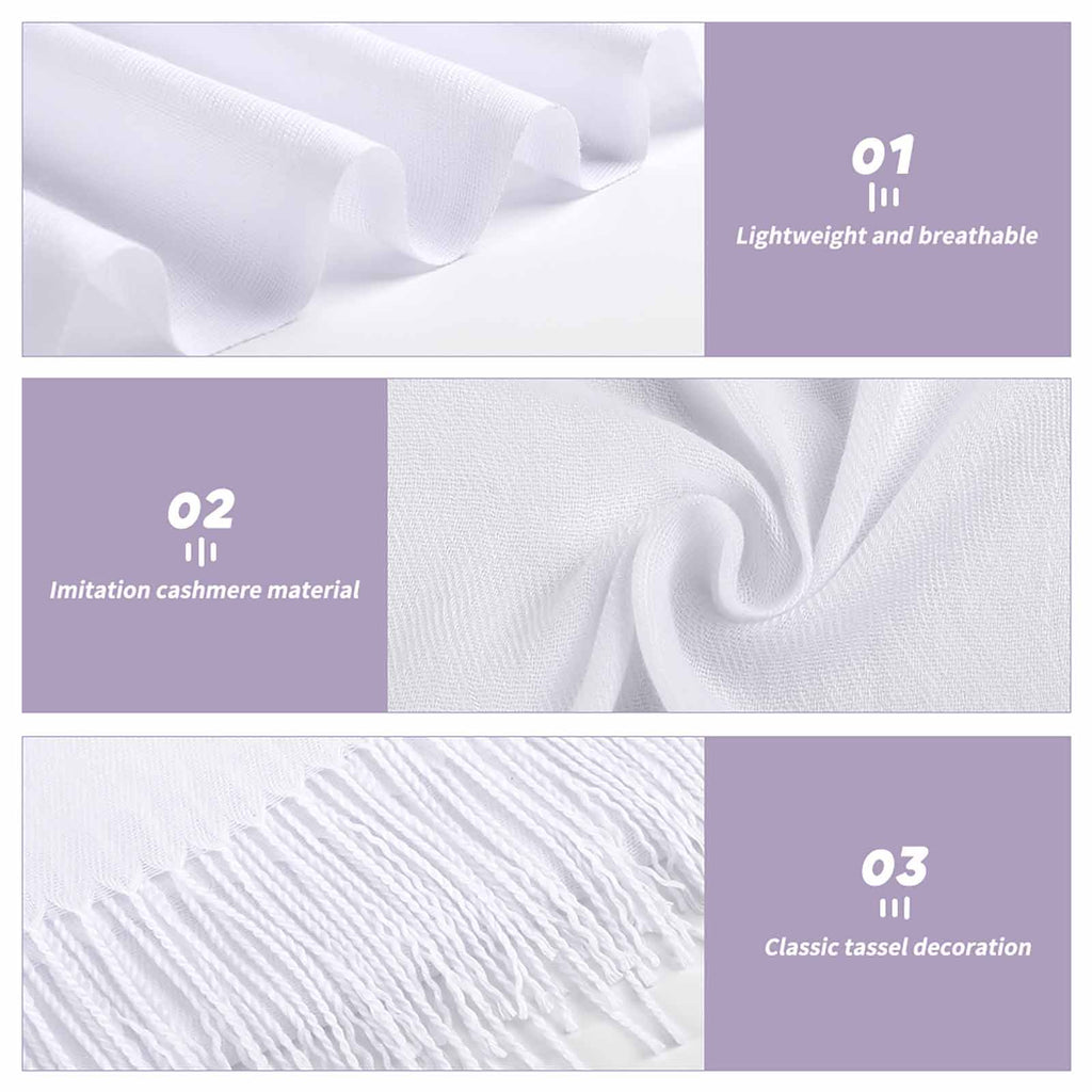 Floribunda & Indigo Panel Tassel Scarf - Exclusive Design