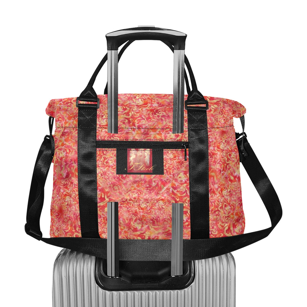 Red Roses Smaller Duffle Travel Tote — Back Alley Exclusive