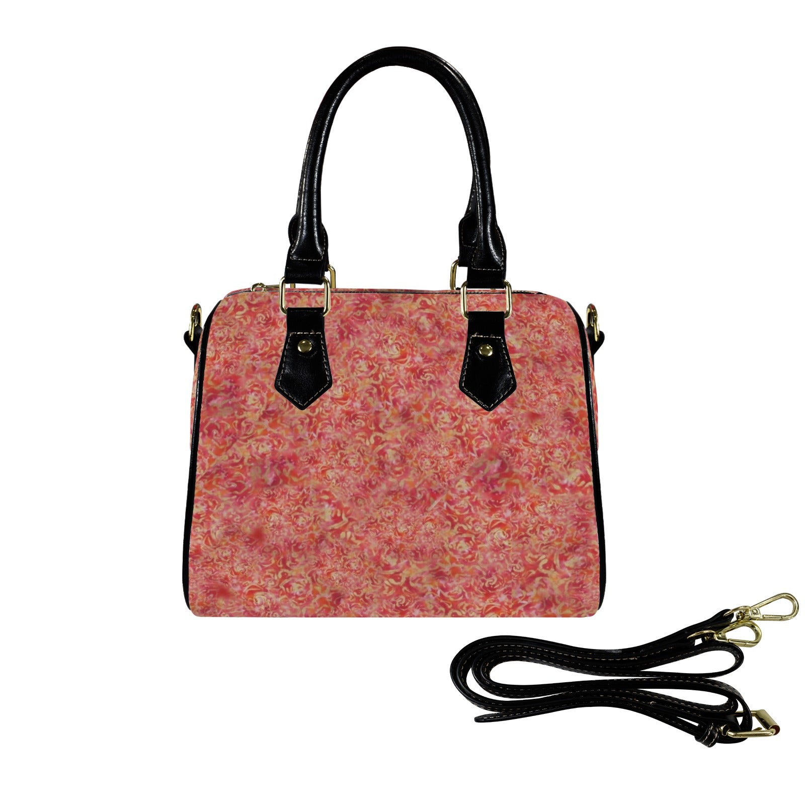 Red Roses Barrel Handbag — Back Alley Exclusive