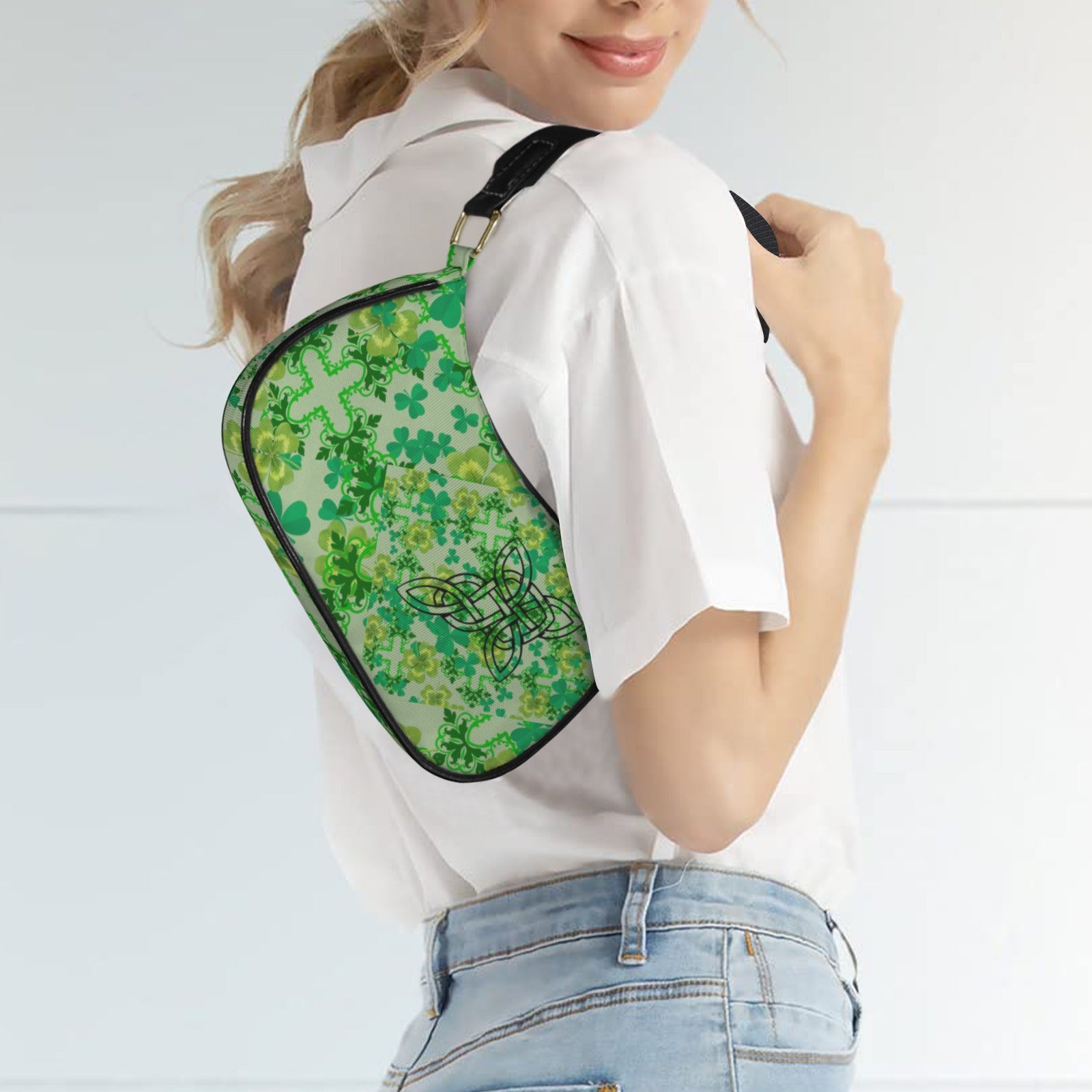 Celtic Crosses Hobo Shoulder Bag — Back Alley Exclusive