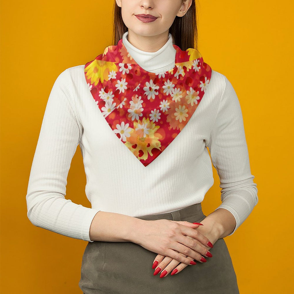Hearts and Daisies Scarf - Design Exclusive to Back Alley