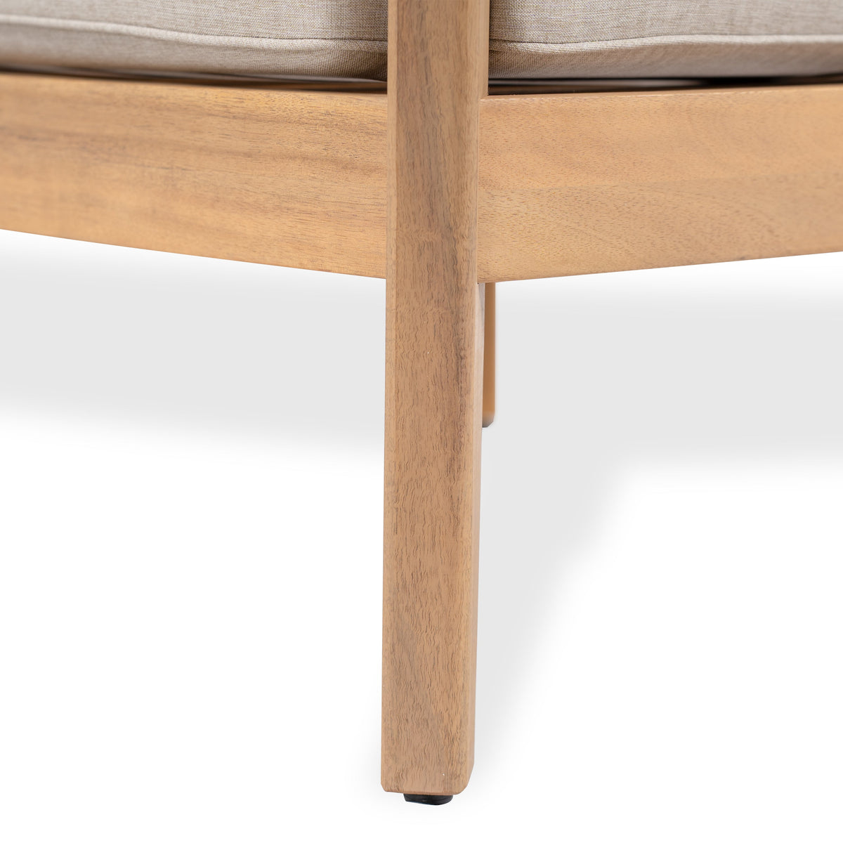 Mallorca Acacia Wood Club Chair with Seat Cushion - Outdoor