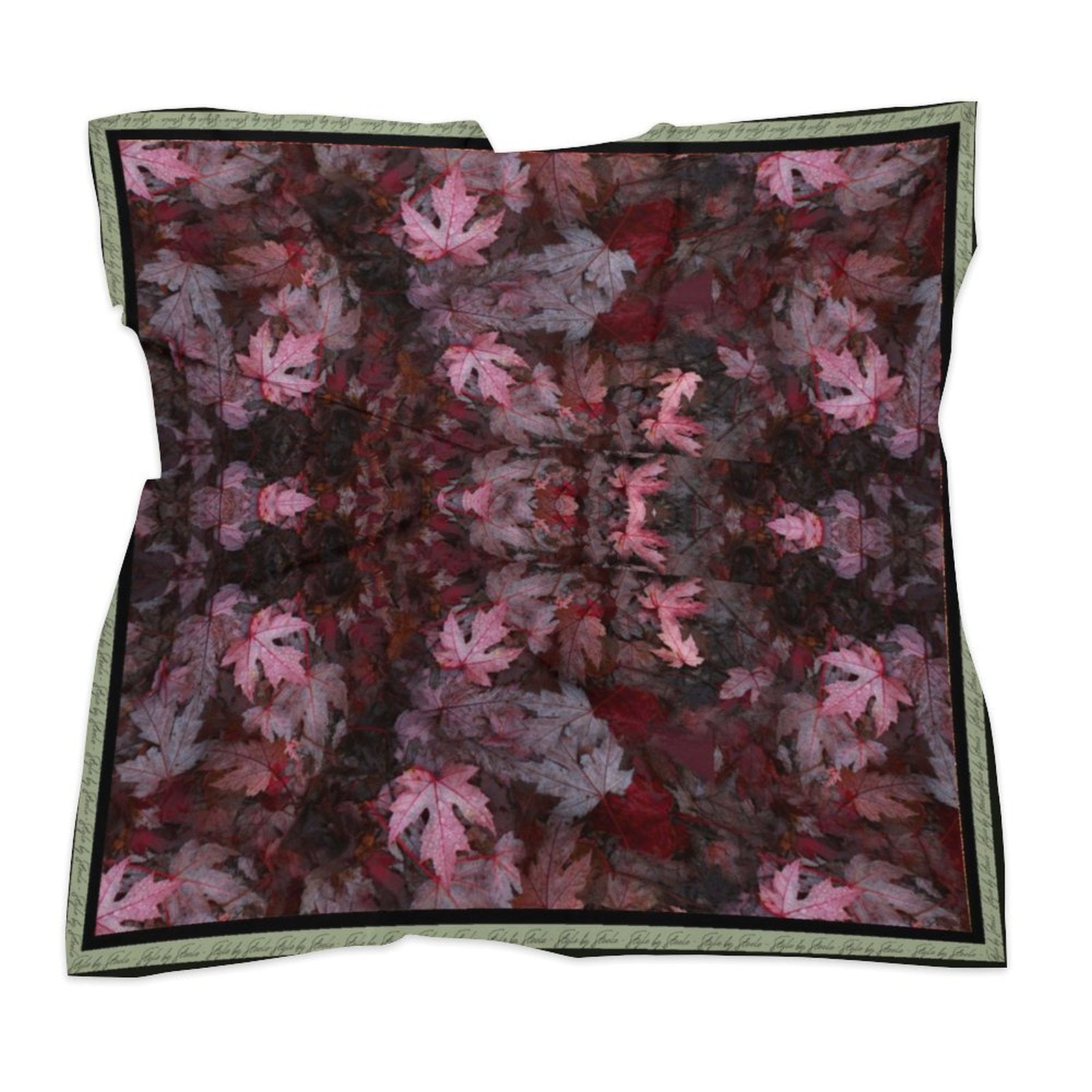 The Falling Leaves Scarf - Plum, Burgundy & Amethyst