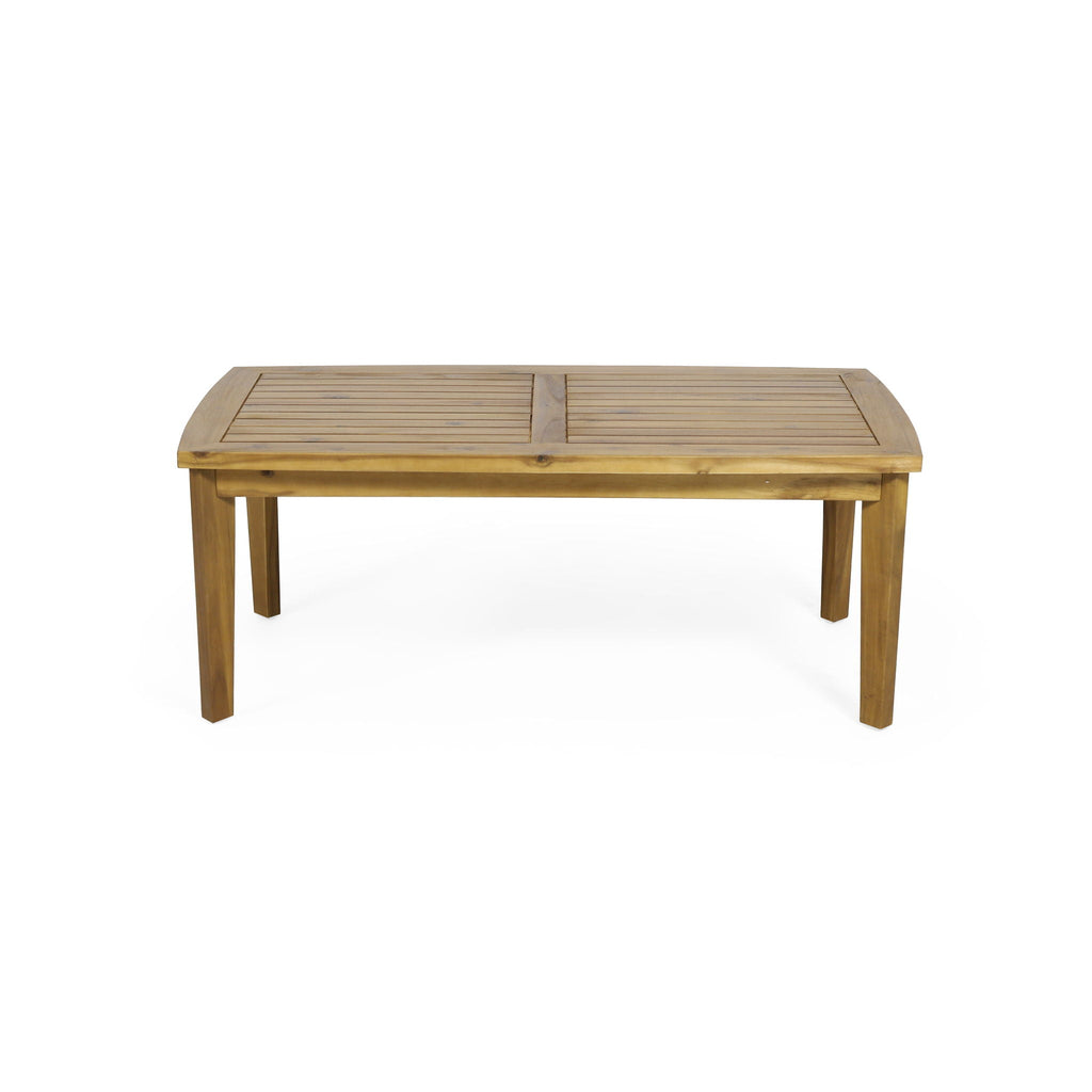 Outdoor Rectangular Coffee Table - Brown