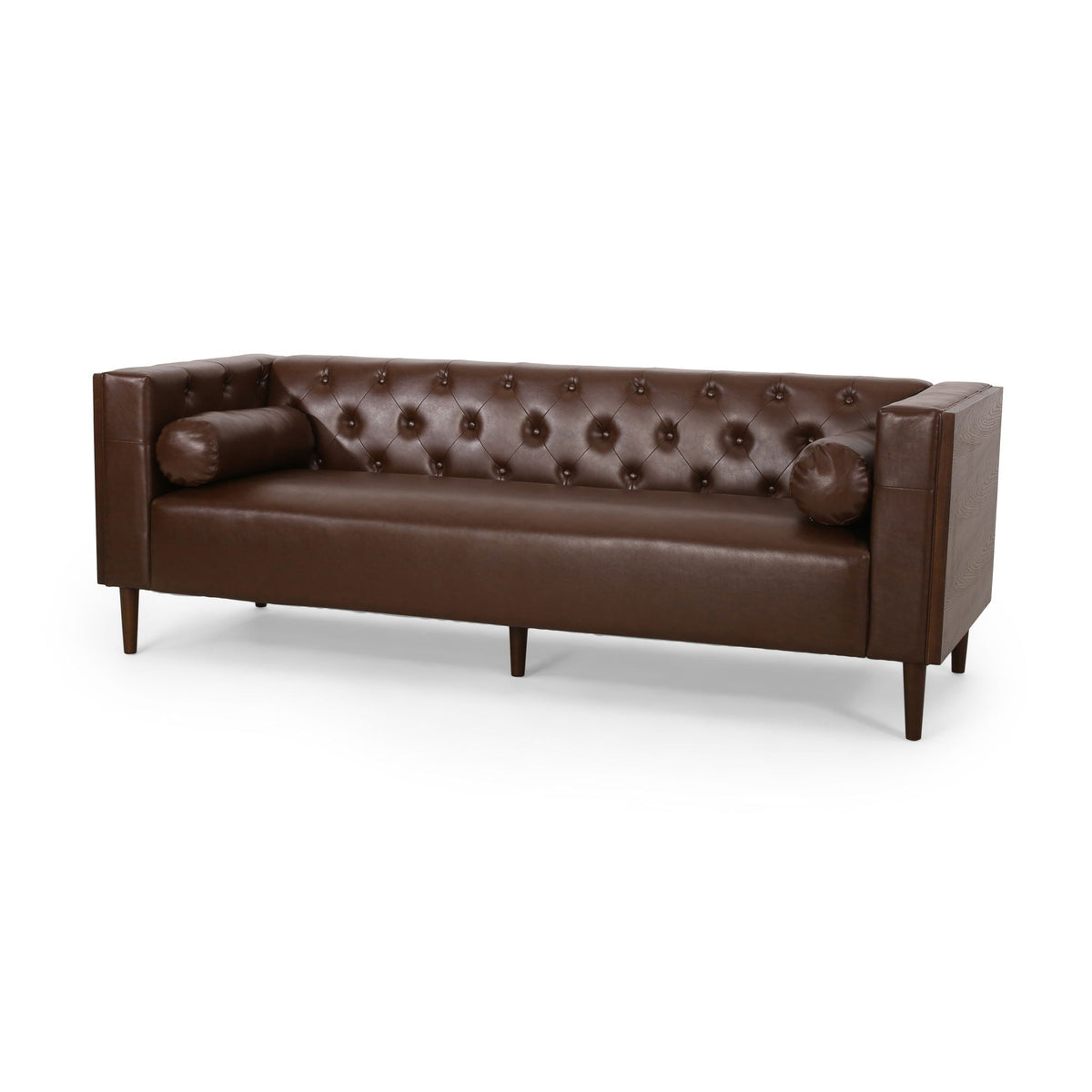 Contemporary 3 Seater Sofa With Tufted Design