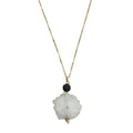 Solar Quartz Lava Necklace
