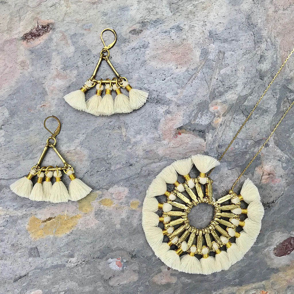 Tassel Halo Necklace