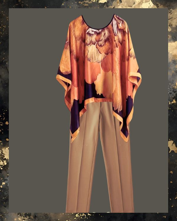 Ginkgo Biloba Print Lightweight Pullover Scarf