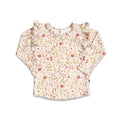 Baby Bamboo Ruffle Shoulder Long Sleeve Shirt | Meadow Muse