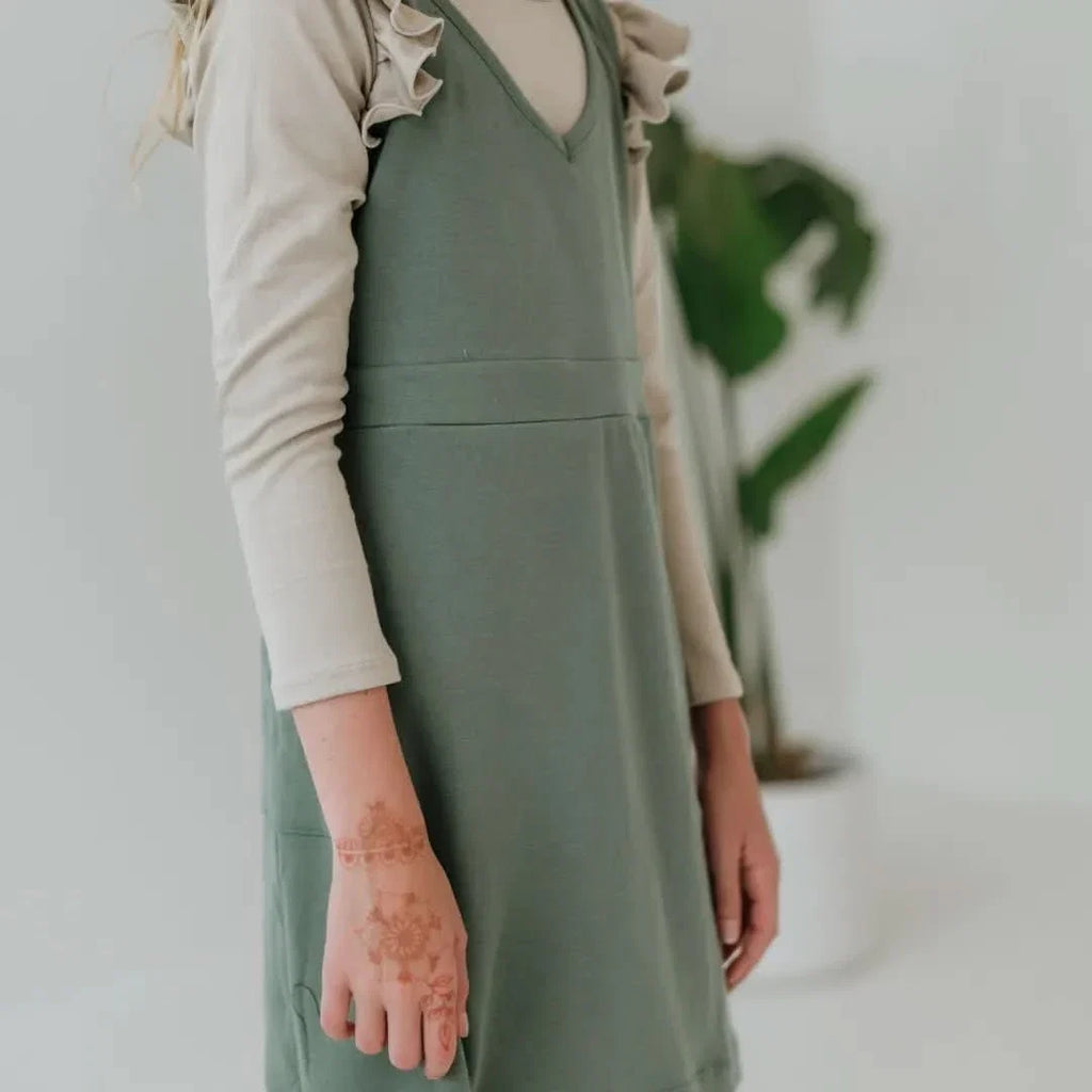 Baby Bamboo Ruffle Shoulder Long Sleeve Shirt | Cream