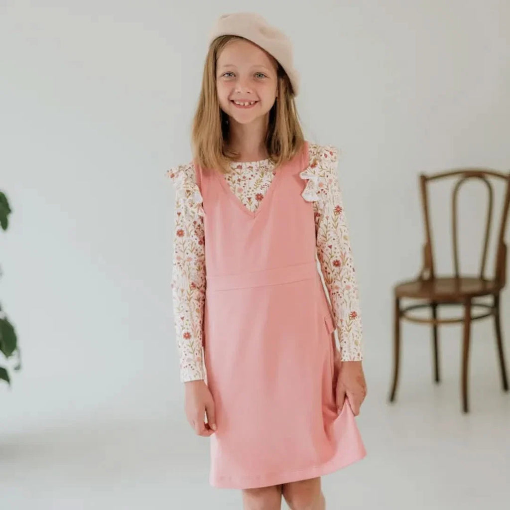 Baby Bamboo Ruffle Shoulder Long Sleeve Shirt | Meadow Muse