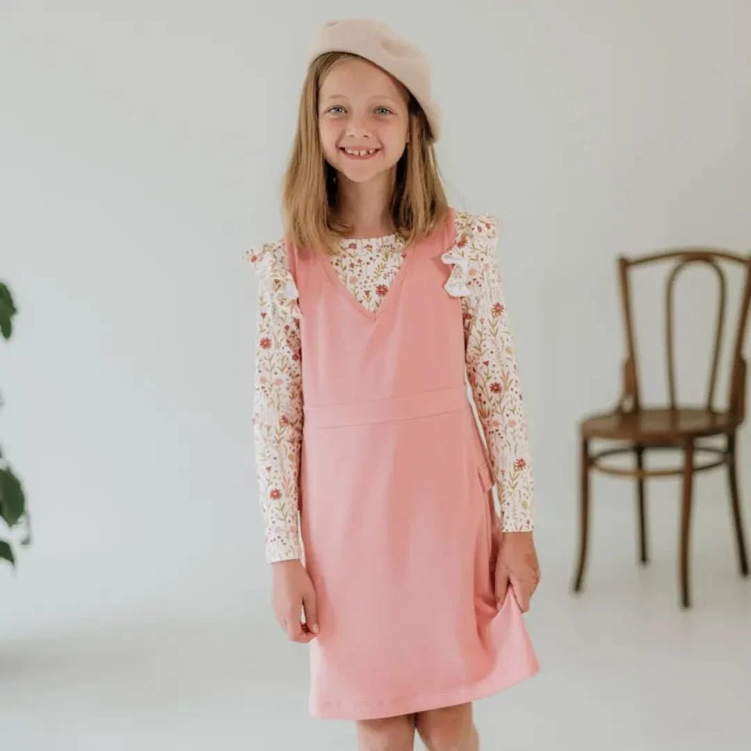 Baby Bamboo Ruffle Shoulder Long Sleeve Shirt | Meadow Muse