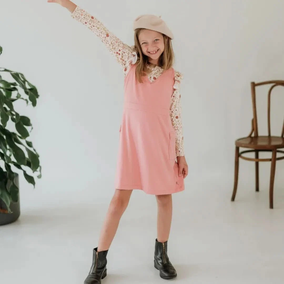 Baby Bamboo Ruffle Shoulder Long Sleeve Shirt | Meadow Muse