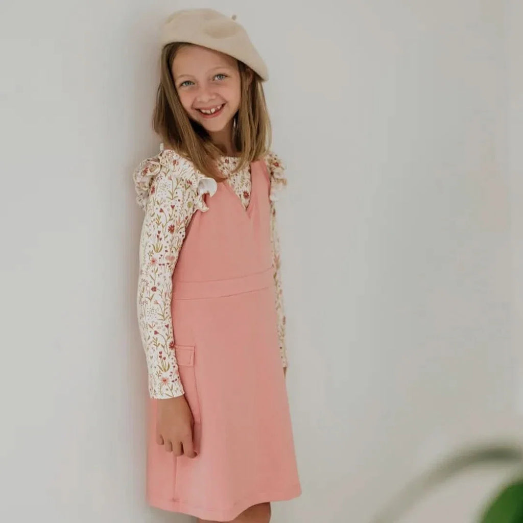 Baby Bamboo Ruffle Shoulder Long Sleeve Shirt | Meadow Muse