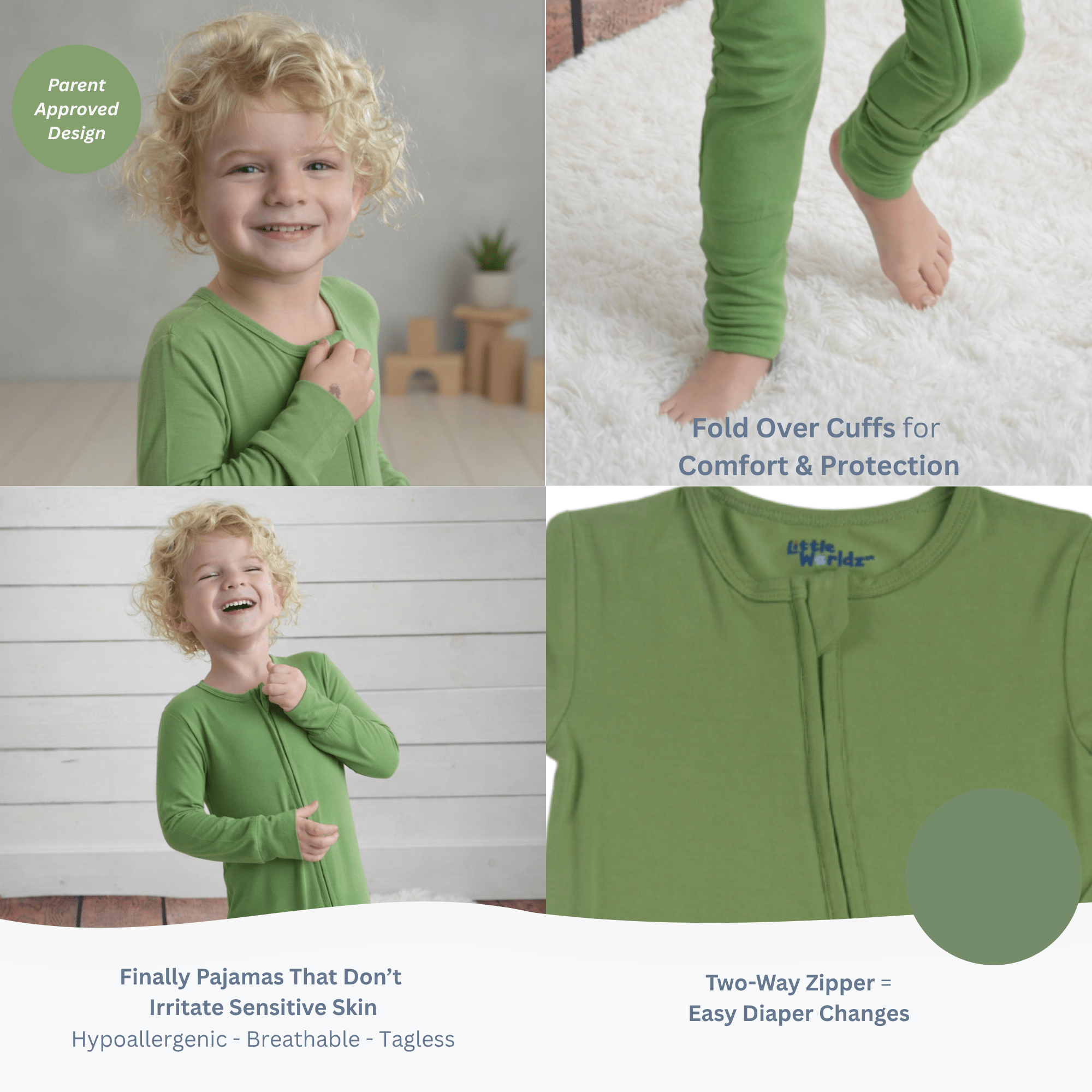 Green Bamboo Romper