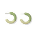 Mint Green Ombre Hoop Earrings