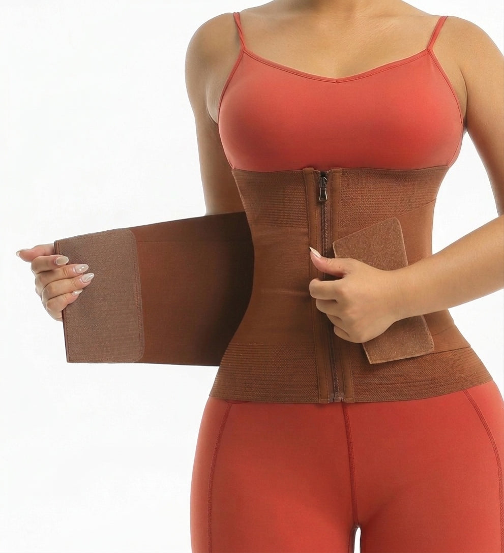 Women’s Waist Trainer Tummy Control Belt - Breathable Sweat Band for Fitness, Body Shaping & Back Support