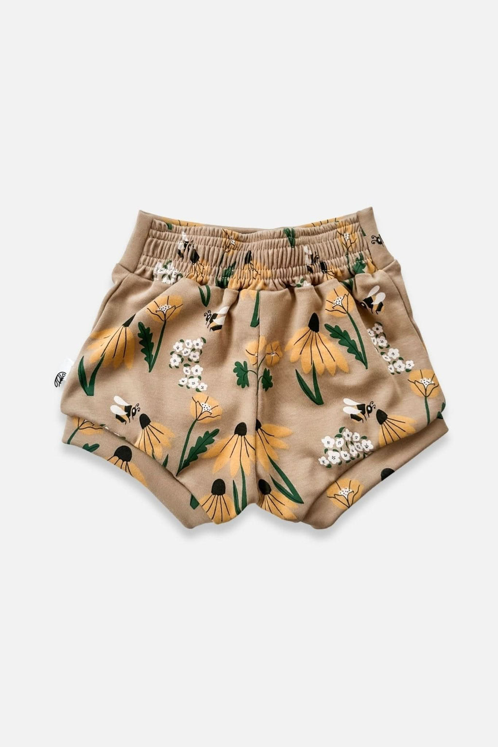 Baby Bamboo High-Waisted Shorties | Bison Plaid