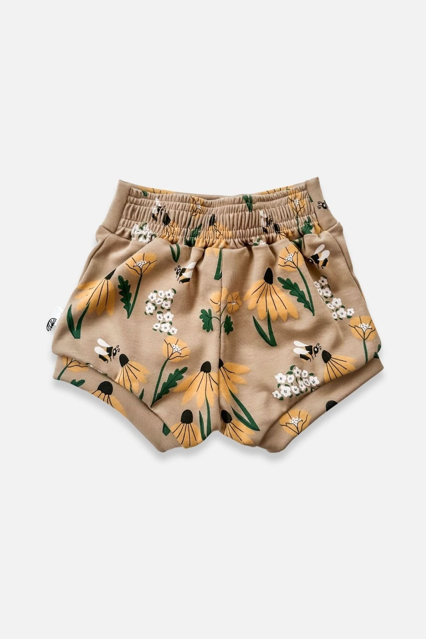 Baby Bamboo High-Waisted Shorties | Bison Plaid
