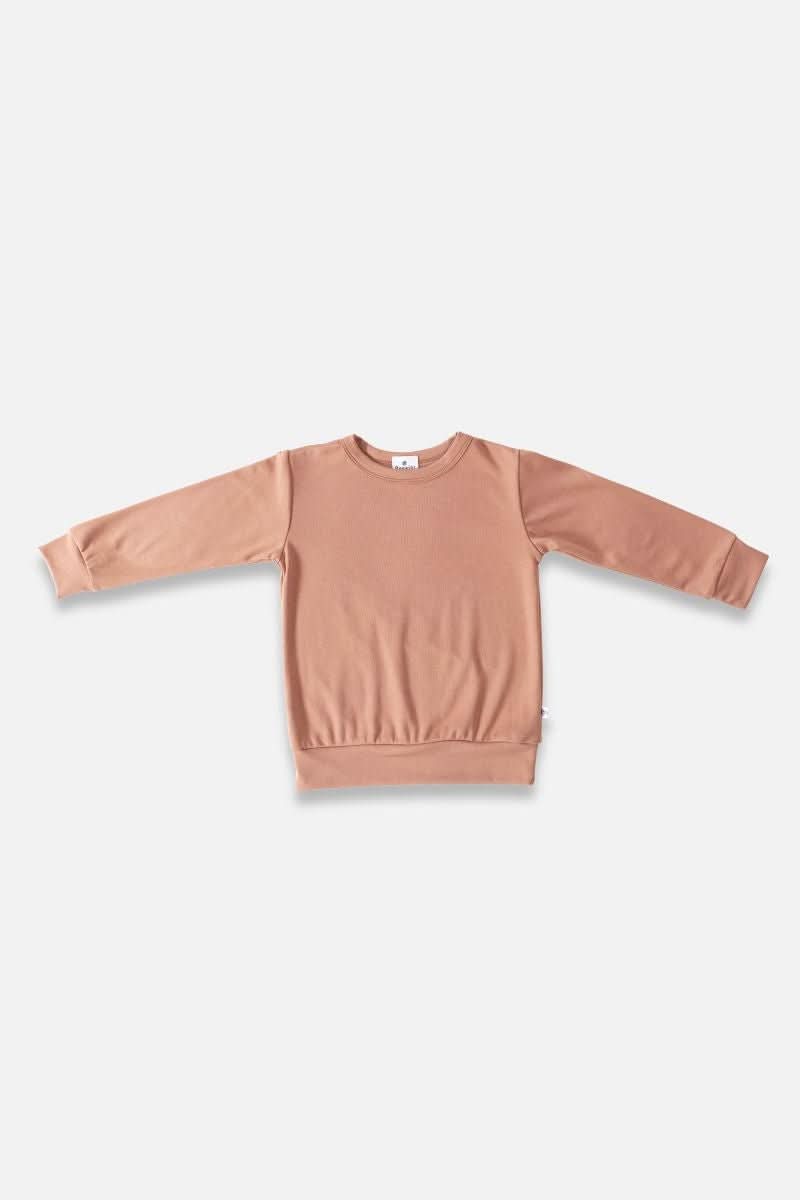 Baby Bamboo Pullover | Terracotta