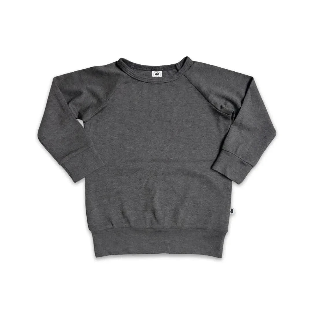 Baby/Kids' Bamboo Raglan Pullover | Charcoal