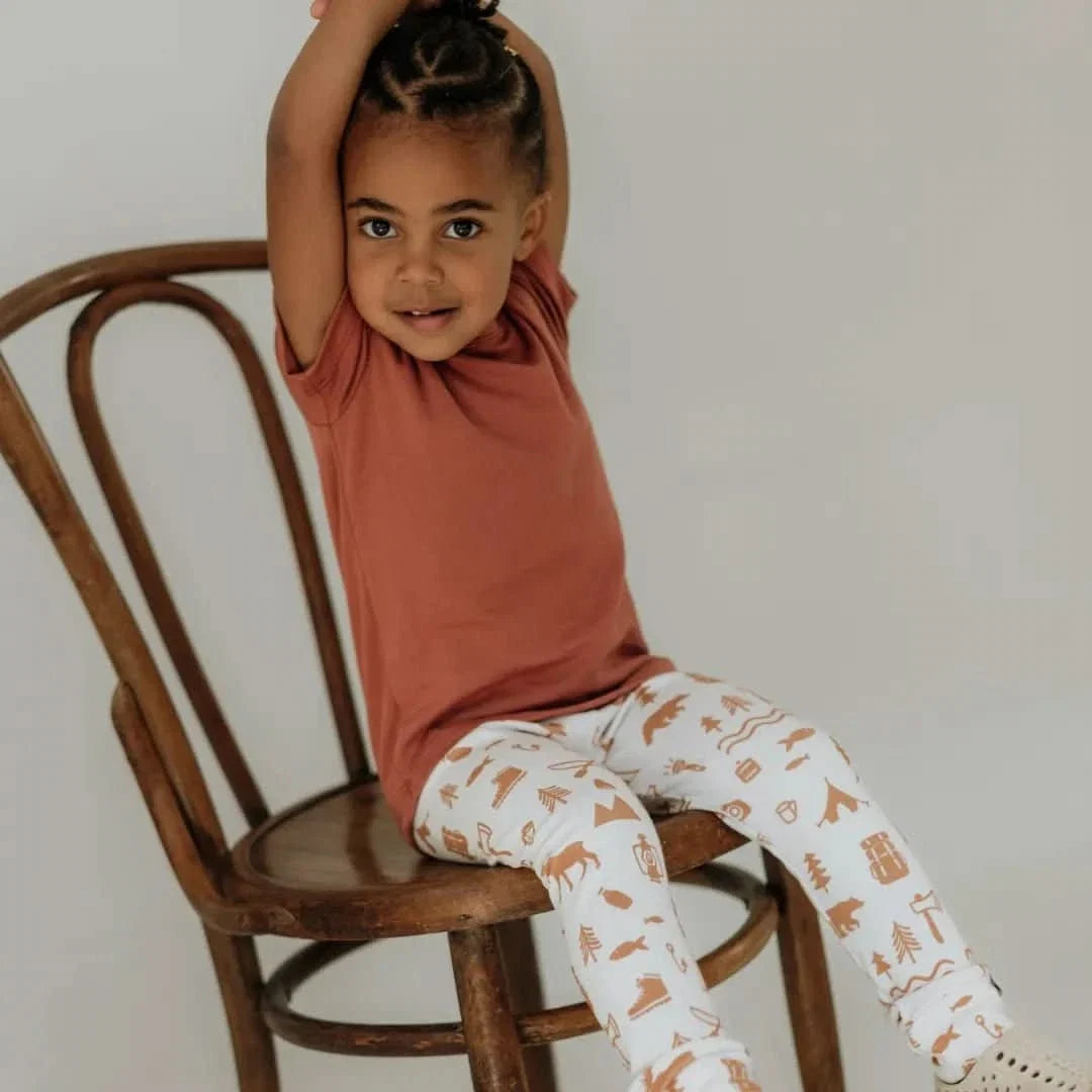 Baby/Kids' Bamboo T-Shirt | Burnt Brick