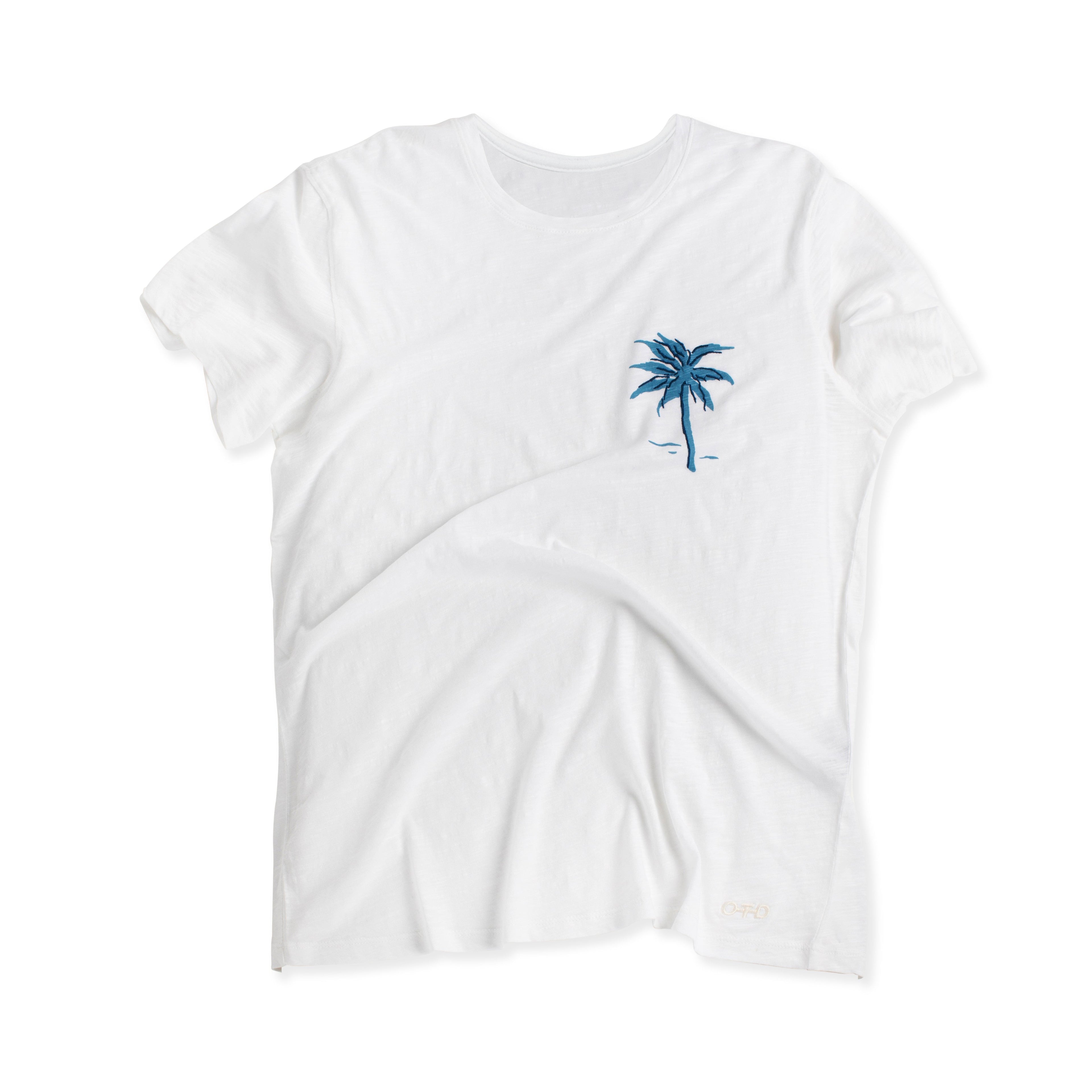 "la vie est belle" Graphic Short Sleeve Knit Tee