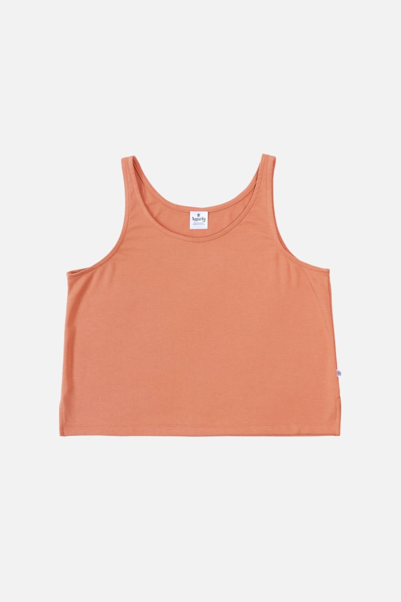 Ladies' Bamboo Cropped Tank | Papaya
