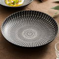 Luxury Black Ceramic Pasta Plate – 9" & 11" Modern Deep Dinner Bowl
