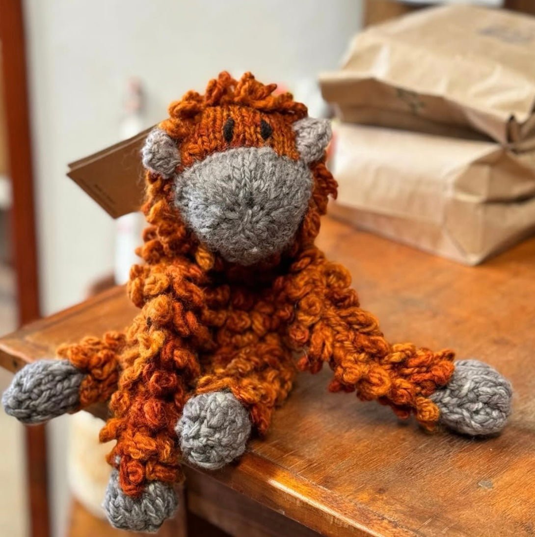 Wool Knit Buddy  | Opal the Orangutan