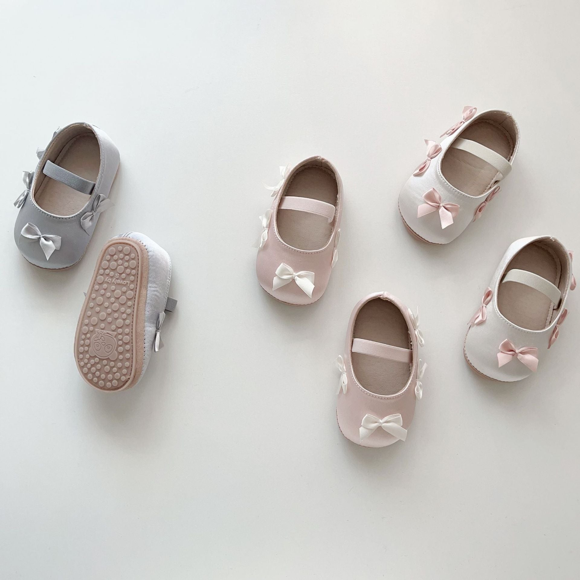 MyKids-USA® Baby Girl Fashion Butterfly-bow Pattern Toddler Soft-Sole Anti-slip Walking Shoes