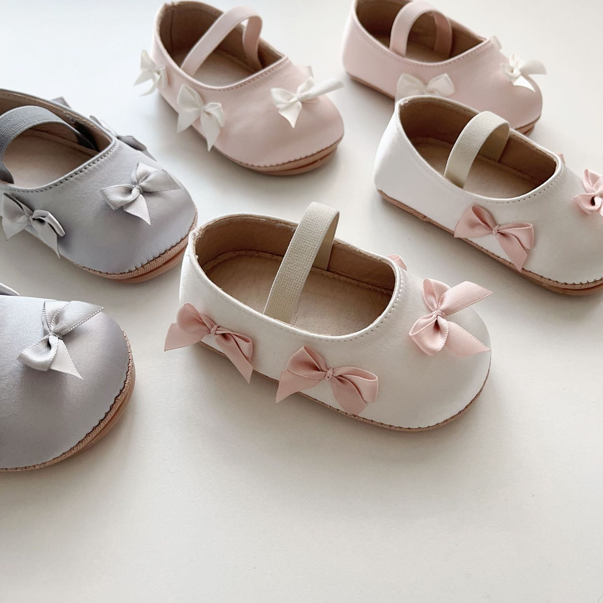 MyKids-USA® Baby Girl Fashion Butterfly-bow Pattern Toddler Soft-Sole Anti-slip Walking Shoes