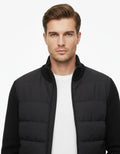 Ryder Men’s Hybrid Quilted Puffer Bomber Jacket