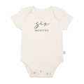 graphic bodysuit | six months milestone taupe