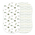 Dino Days and Dino Feet Cotton Changing Pad Cover/Bassinet Sheets