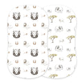 Hear Me Roar Lion and Rhinos and Elephants Bamboo Changing Pad Cover/Bassinet Sheets