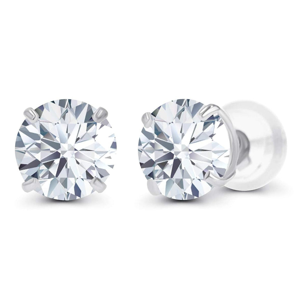 2.00 CTW AGI Certified Lab-Grown Diamond Stud Earrings  | G/VS | USA Handcrafted Fine Jewelry