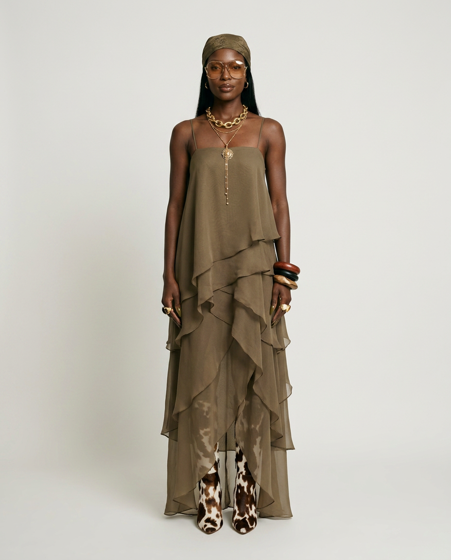 Free Spirit Layered Maxi Dress