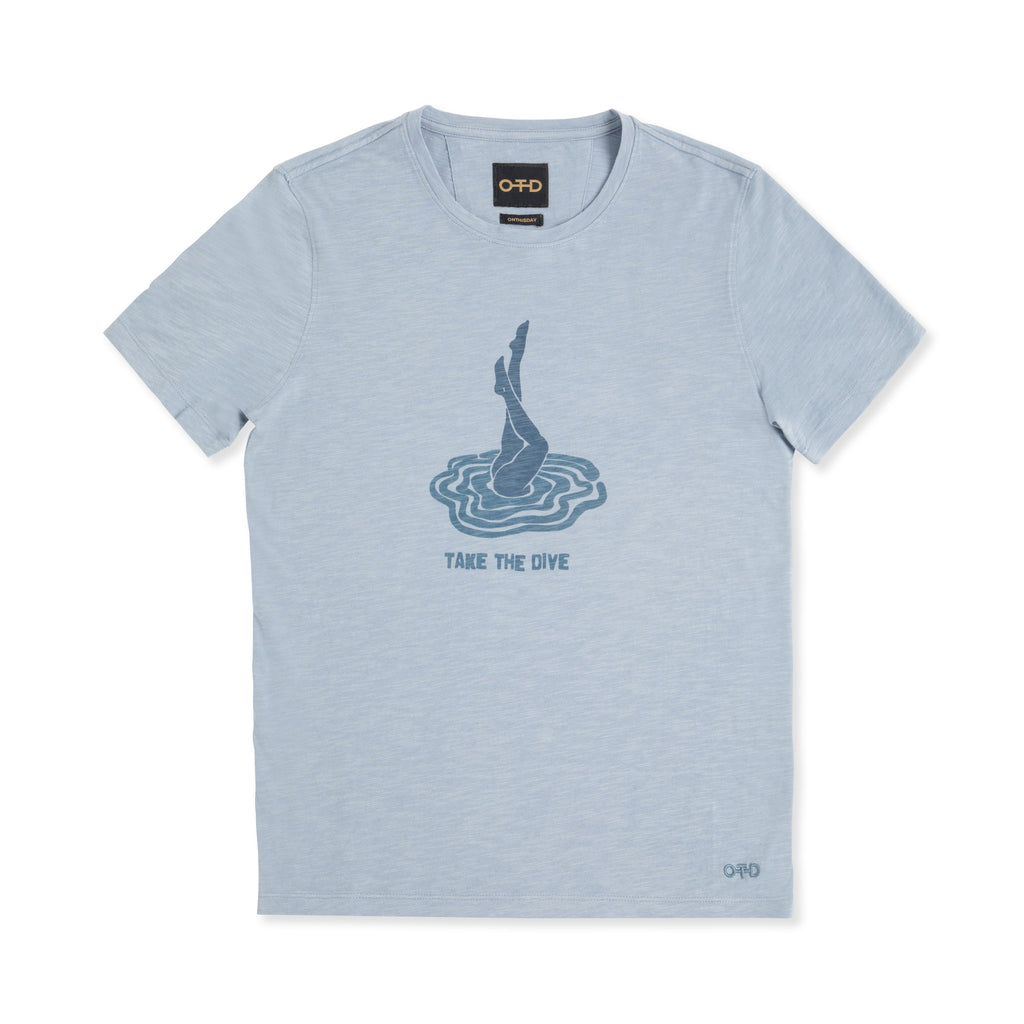 "take the dive" Graphic Short Sleeve Knit Tee